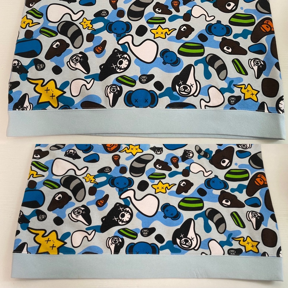 Vintage A Bathing Ape (Bape) Baby Milo x Kaws XL Animal Kingdom Sweater Rare - Picture 10 of 12